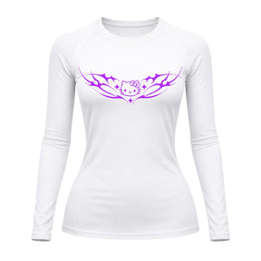 Camiseta Compressão Uv Manga Longa Cyber Tribal Angel Hello Kitty Rash Guard