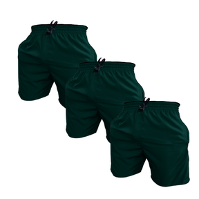 Kit 3 Bermuda Shorts Elastano Premium Treino