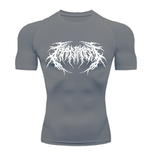 Camiseta Curta Compressão Proteção UV Cyber Tribal Frente