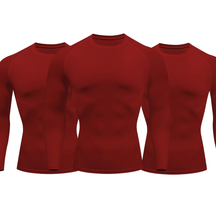 Kit 3 Camisetas Manga Longa Proteção Uv 50+ Segunda Pele Várias Cores