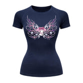 Camiseta Compressão Uv Manga Curta Cyber Tribal My Melody Hello Kitty Rash Guard