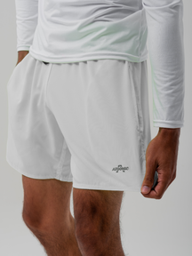 Bermuda Shorts Elastano Branco Premium Mauricinho Treino