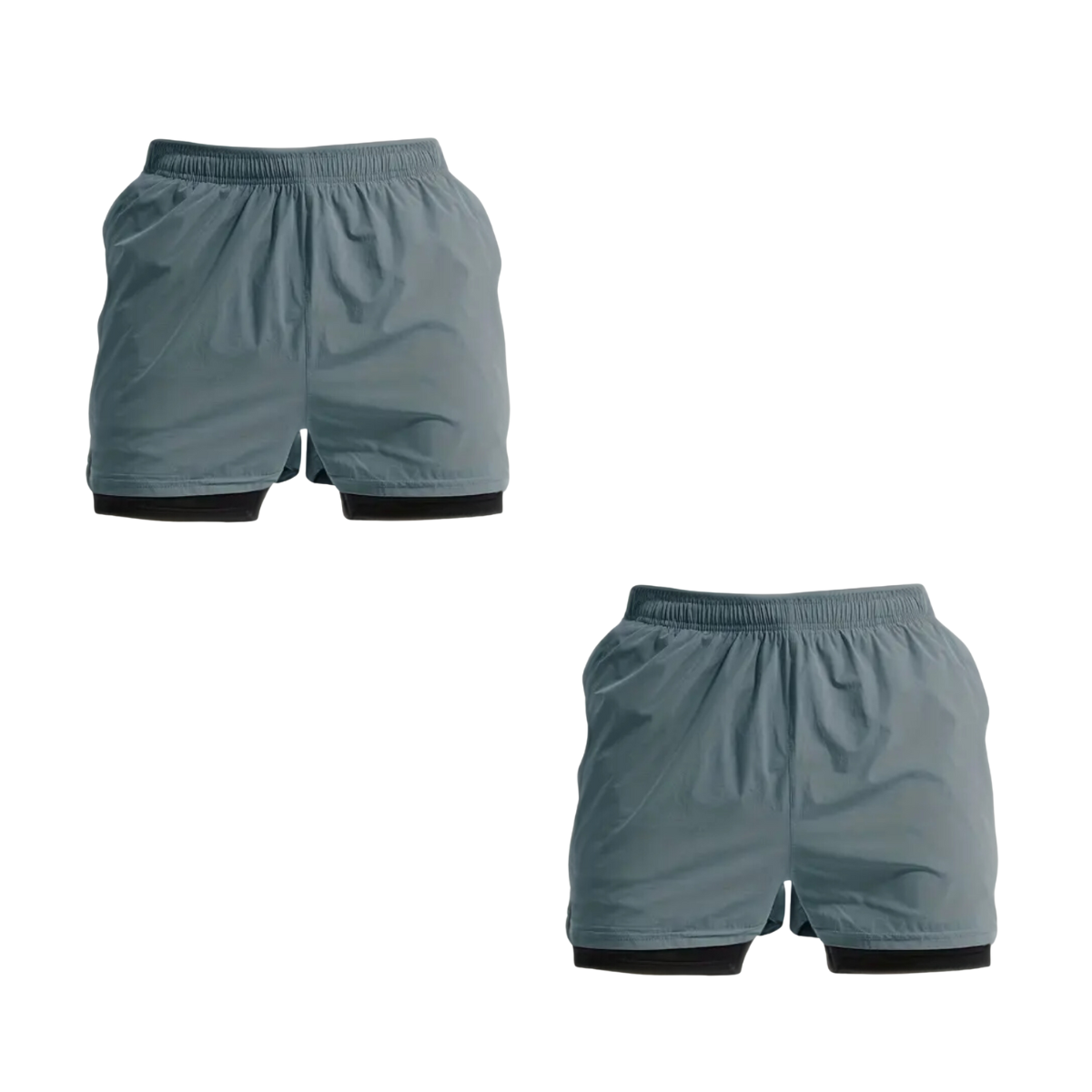 Kit 2 Bermuda 2 em 1 Com Short Interno Térmico Masculino