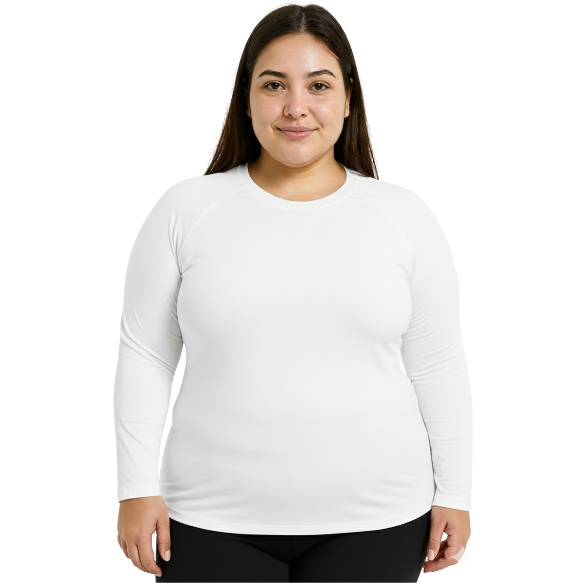 Camisa Plus Size Branco Proteção Solar 50+