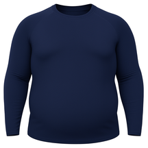 Camisa Plus Size Azul Marinho Proteção Solar 50+