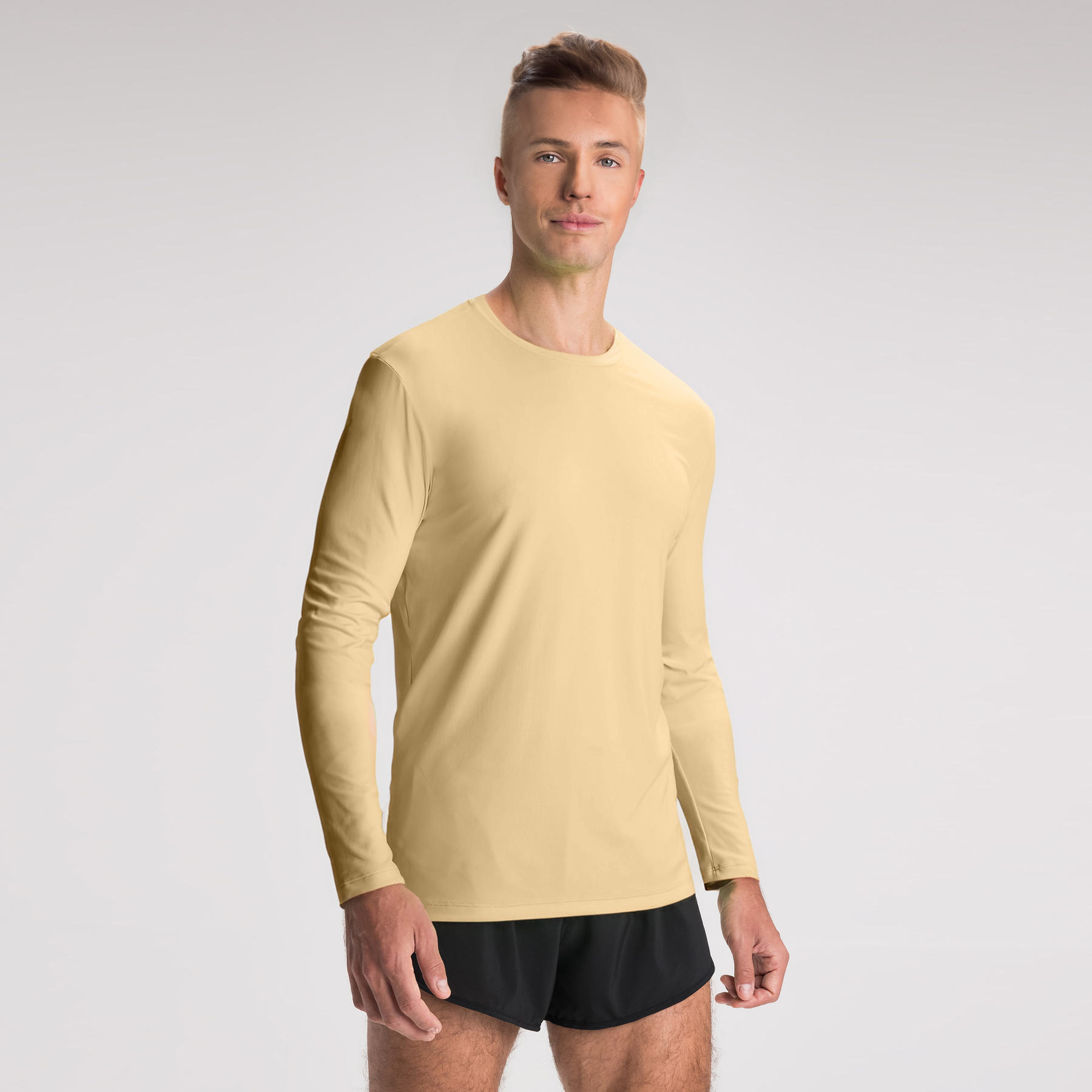 Camisa Térmica Masculina Bege Nude - Proteção solar UV 50+