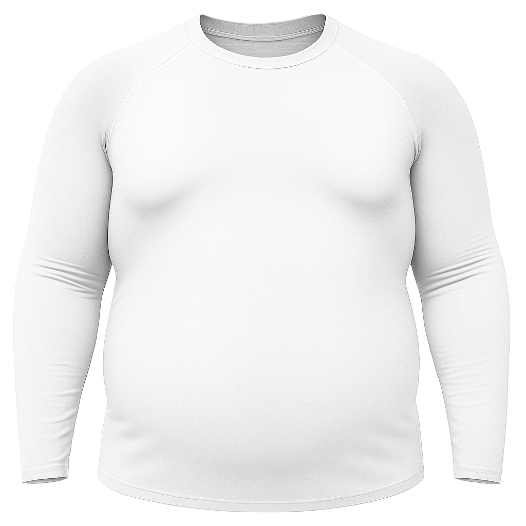 Camisa Plus Size Branco Proteção Solar 50+