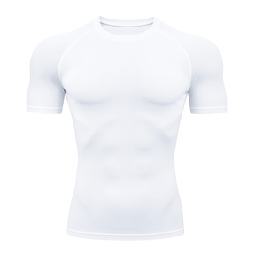 Camiseta Manga Curta Branco Proteção Uv 50+ DryFit