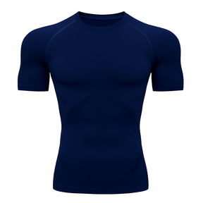 Camiseta Manga Curta Azul Marinho Proteção Uv 50+ DryFit