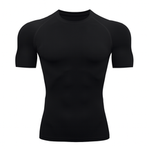 Camiseta Manga Curta Preta Proteção Uv 50+ DryFit