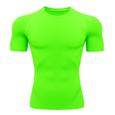 Camisa Curta Proteção Solar Uv 50+ DryFit Verde Neon