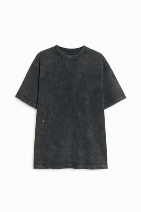Camiseta OVERSIZED Stonada Marmorizado Preto