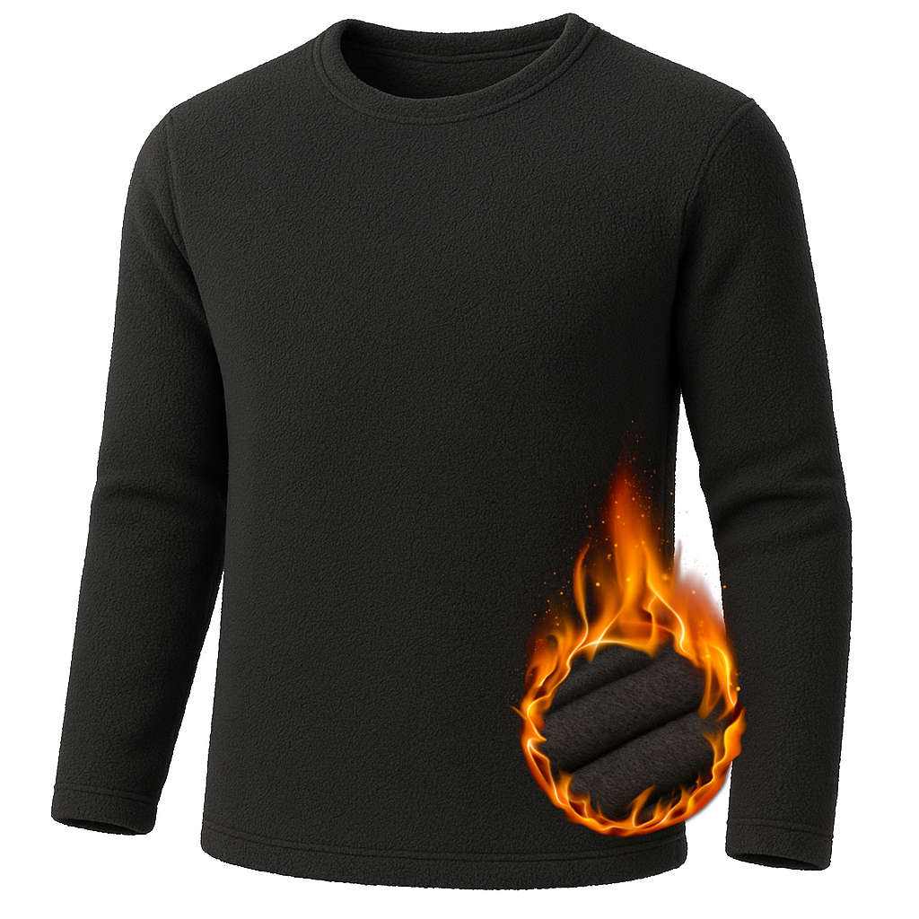 Camisa Térmica Masculina Peluciada Manga Longa Segunda Pele