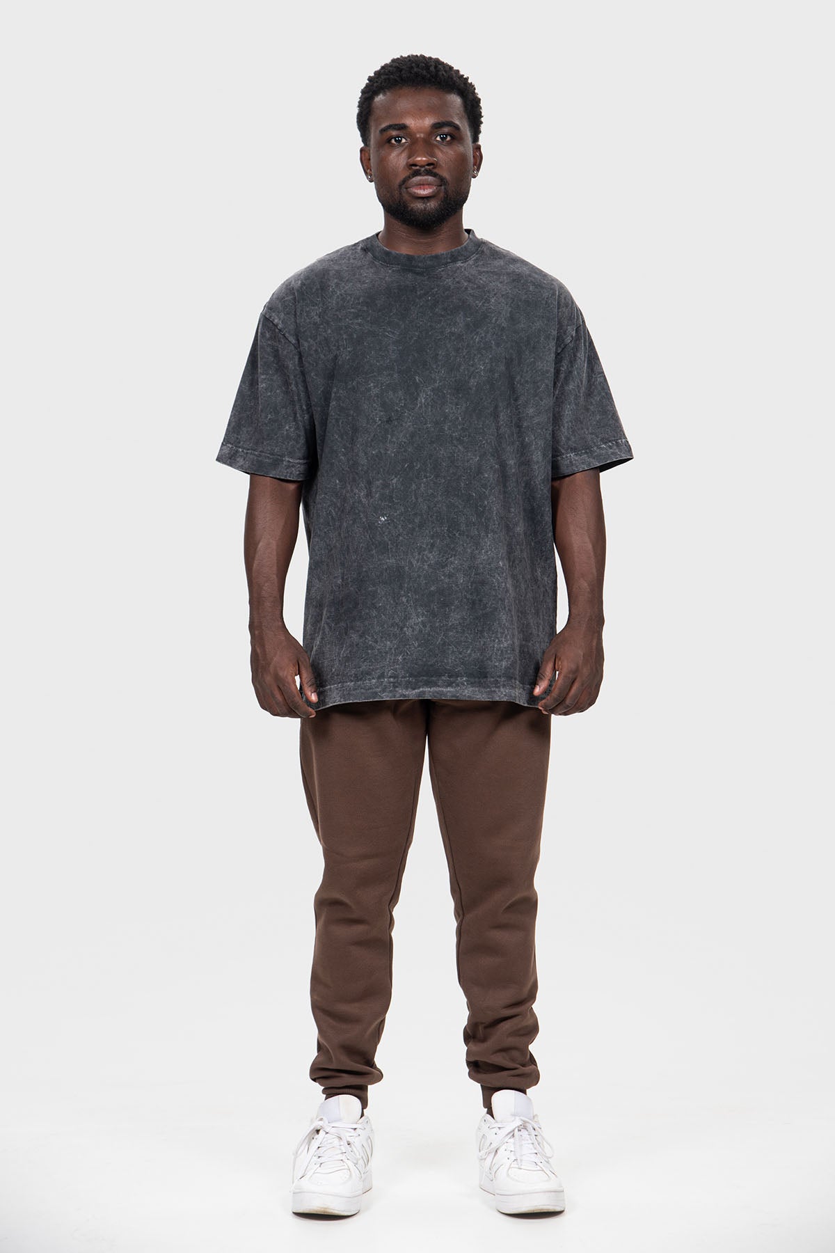 Camiseta OVERSIZED Stonada Marmorizado Preto