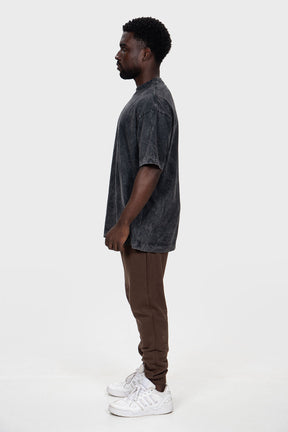 Camiseta OVERSIZED Stonada Marmorizado Preto