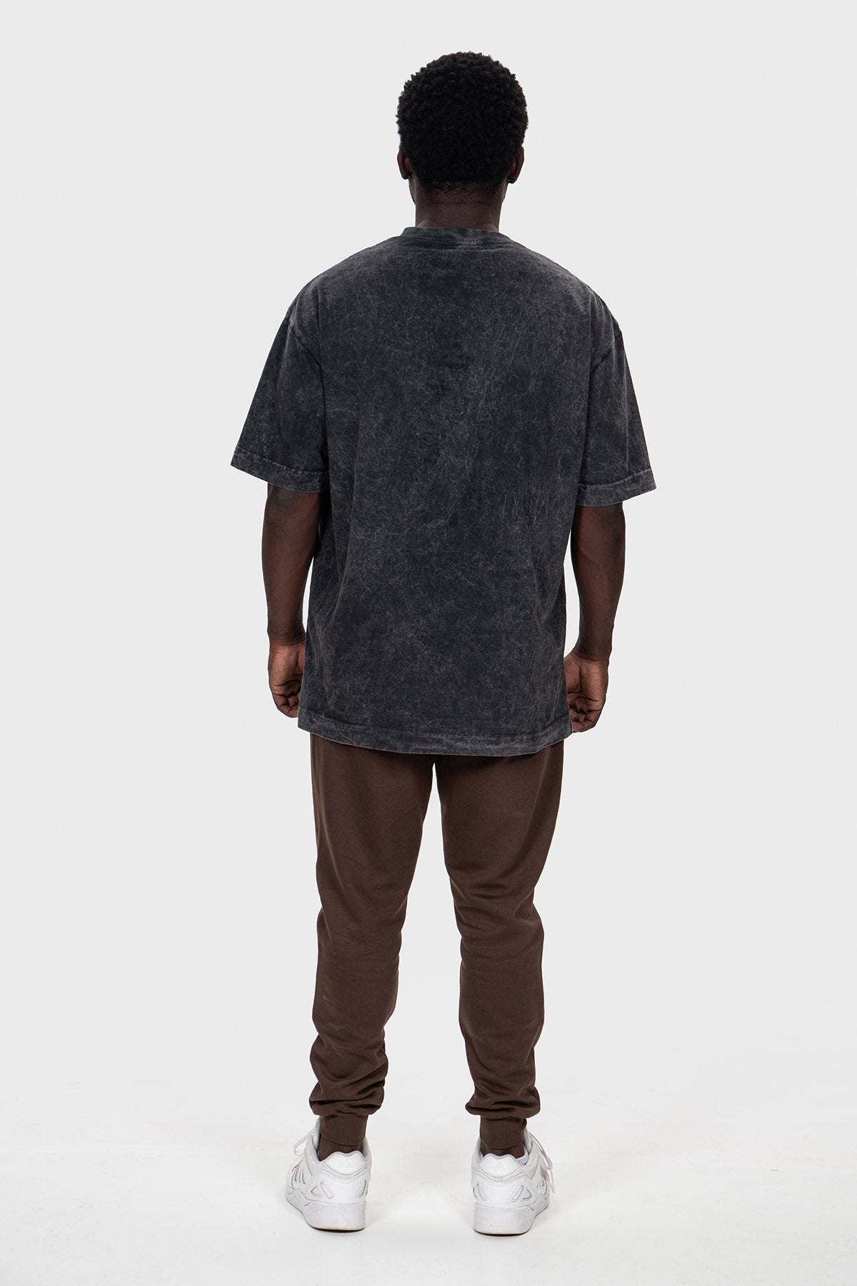 Camiseta OVERSIZED Stonada Marmorizado Preto