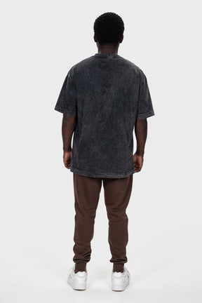Camiseta OVERSIZED Stonada Marmorizado Preto