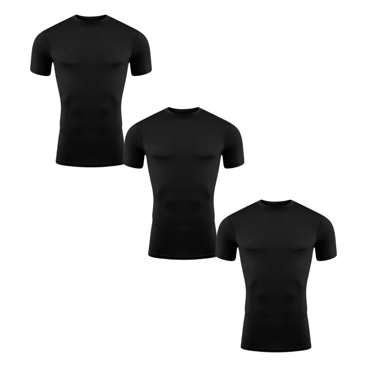 Kit 3 Camisas térmicas e proteção UV manga Curta | Tecnologia  DryFit - Todas As Cores