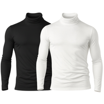 Kit 2 Camisetas Térmica Gola Alta Com Proteção UV 50+