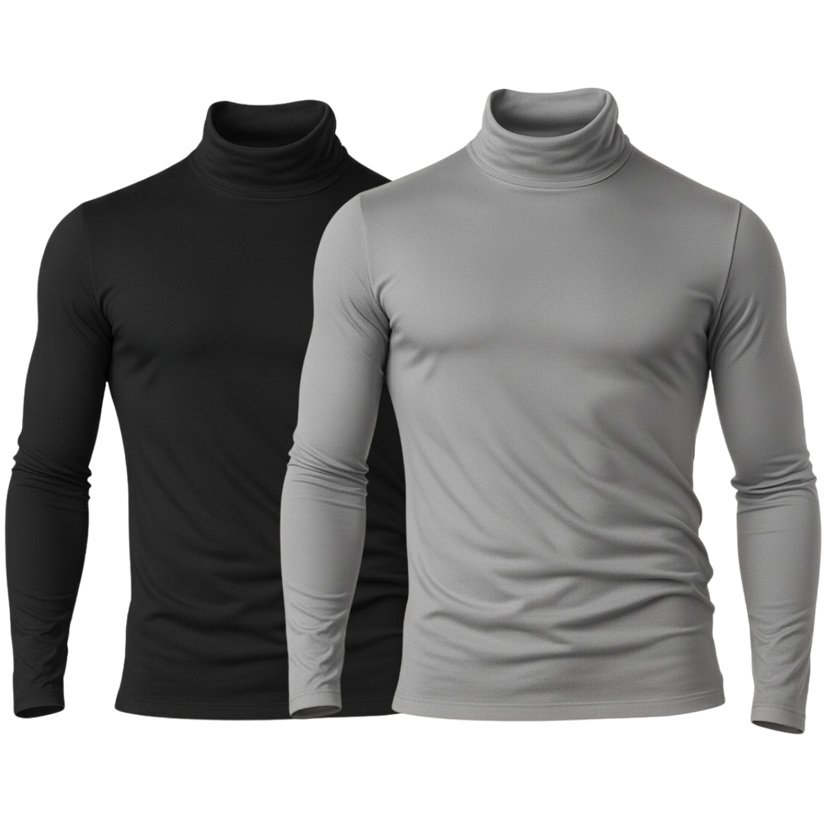 Kit 2 Camisetas Térmica Gola Alta Com Proteção UV 50+