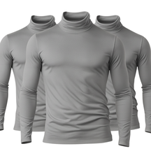 Kit 3 Camisa Gola Alta Térmica Gola Alta Com Proteção UV