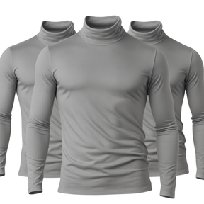 Kit 3 Camisa Gola Alta Térmica Gola Alta Com Proteção UV