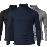 Kit 3 Camisa Gola Alta Térmica Gola Alta Com Proteção UV