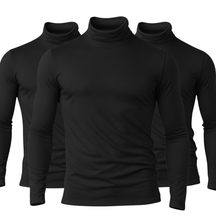Kit 3 Camisa Gola Alta Térmica Gola Alta Com Proteção UV