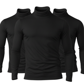 Kit 3 Camisa Gola Alta Térmica Gola Alta Com Proteção UV