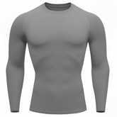Camiseta Manga Longa Térmica Masculina Cinza Proteção Solar UV50+