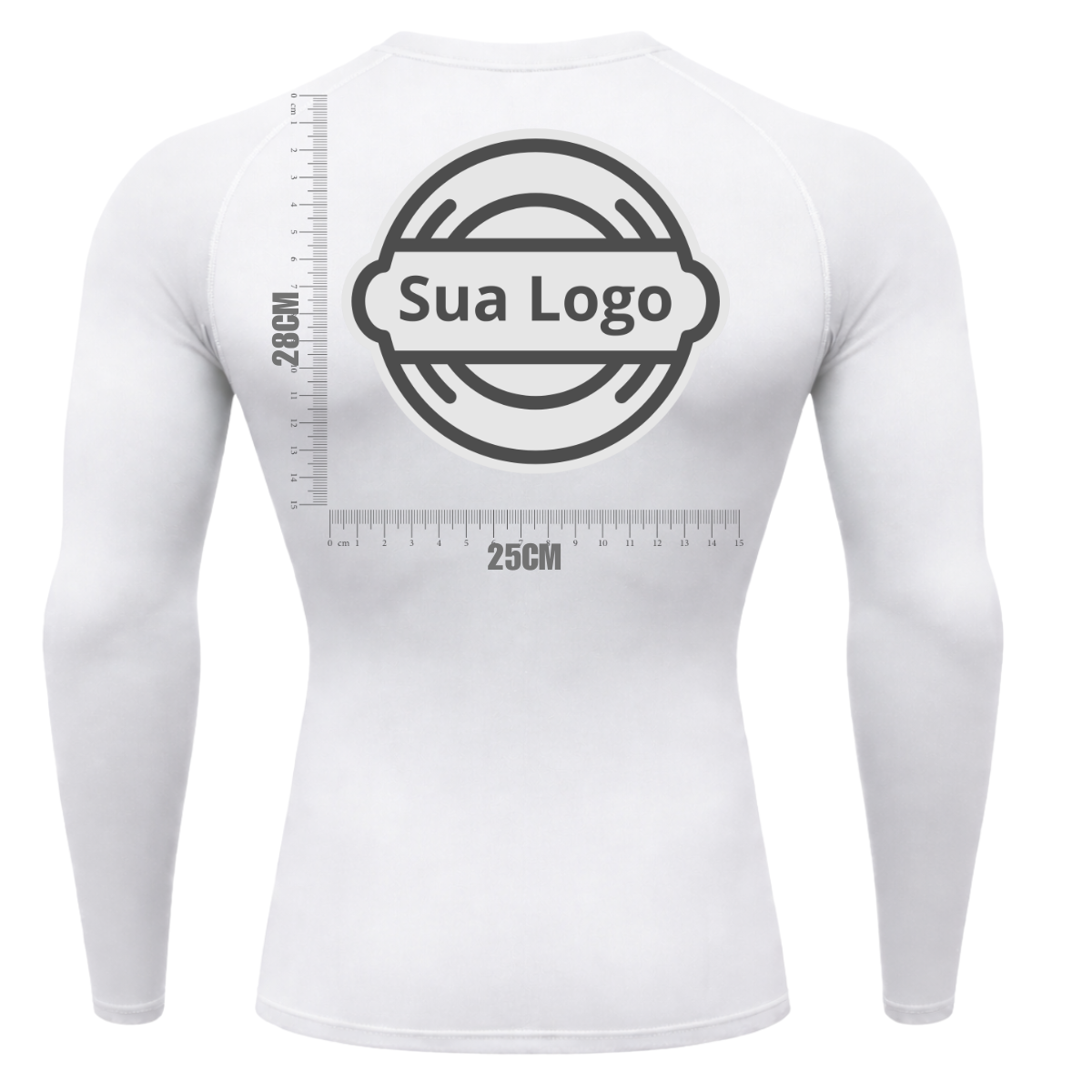 Camiseta PERSONALIZADA UV Branca Estampa Logo