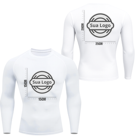 Camiseta PERSONALIZADA UV Branca Estampa Logo