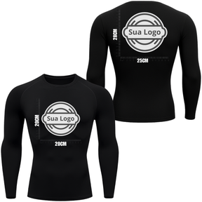 Camiseta PERSONALIZADA UV Preta Estampa Logo
