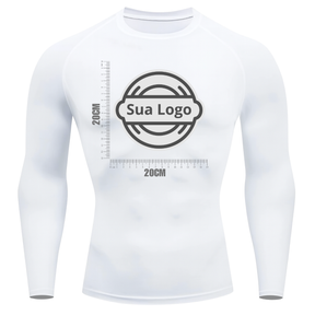 Camiseta PERSONALIZADA UV Branca Estampa Logo