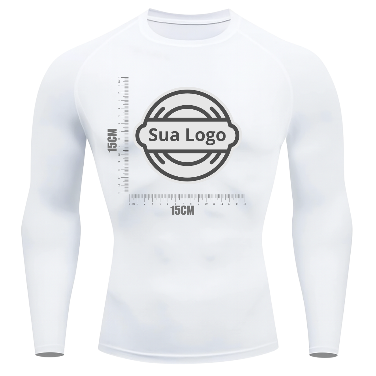 Camiseta PERSONALIZADA UV Branca Estampa Logo