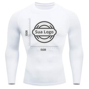 Camiseta PERSONALIZADA UV Branca Estampa Logo