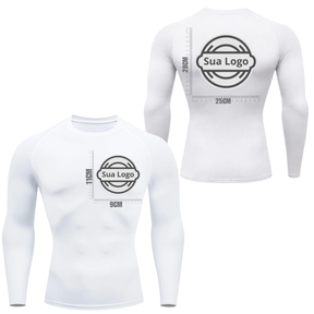 Camiseta PERSONALIZADA UV Branca Estampa Logo