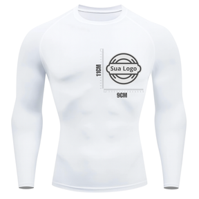 Camiseta PERSONALIZADA UV Branca Estampa Logo