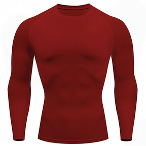 Camiseta Manga Longa Térmica Masculina Vinho Bordo Proteção Solar UV 50+