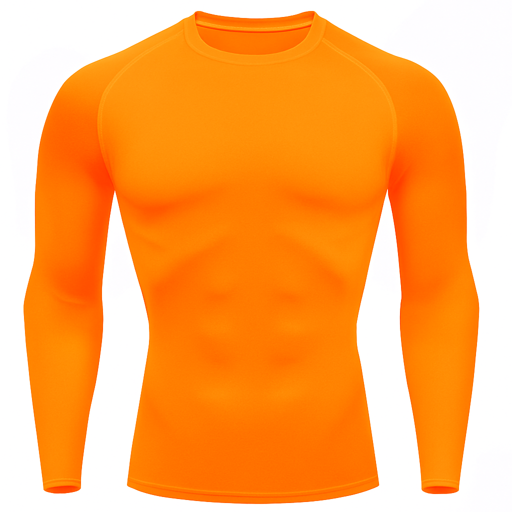 Camiseta Proteção Solar Uv 50+ Laranja Neon