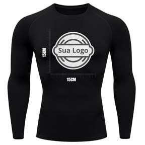 Camiseta PERSONALIZADA UV Preta Estampa Logo