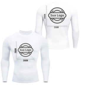 Camiseta PERSONALIZADA UV Branca Estampa Logo