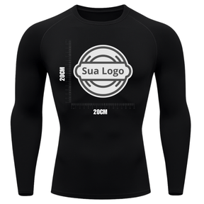 Camiseta PERSONALIZADA UV Preta Estampa Logo