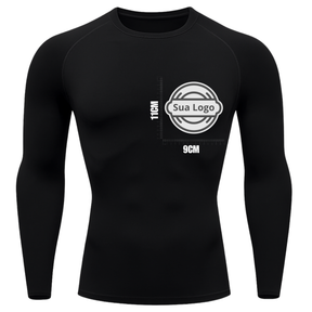 Camiseta PERSONALIZADA UV Preta Estampa Logo