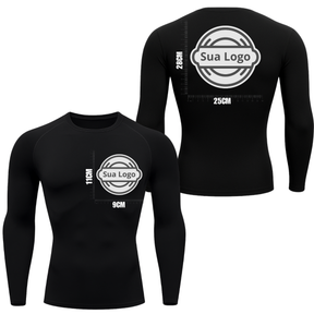 Camiseta PERSONALIZADA UV Preta Estampa Logo