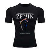 Camiseta Compressão Proteção Uv 50+ Segunda Pele Manga Curta Jujutsu Kaisen Maki Zenin