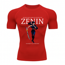 Camiseta Compressão Proteção Uv 50+ Segunda Pele Manga Curta Jujutsu Kaisen Maki Zenin