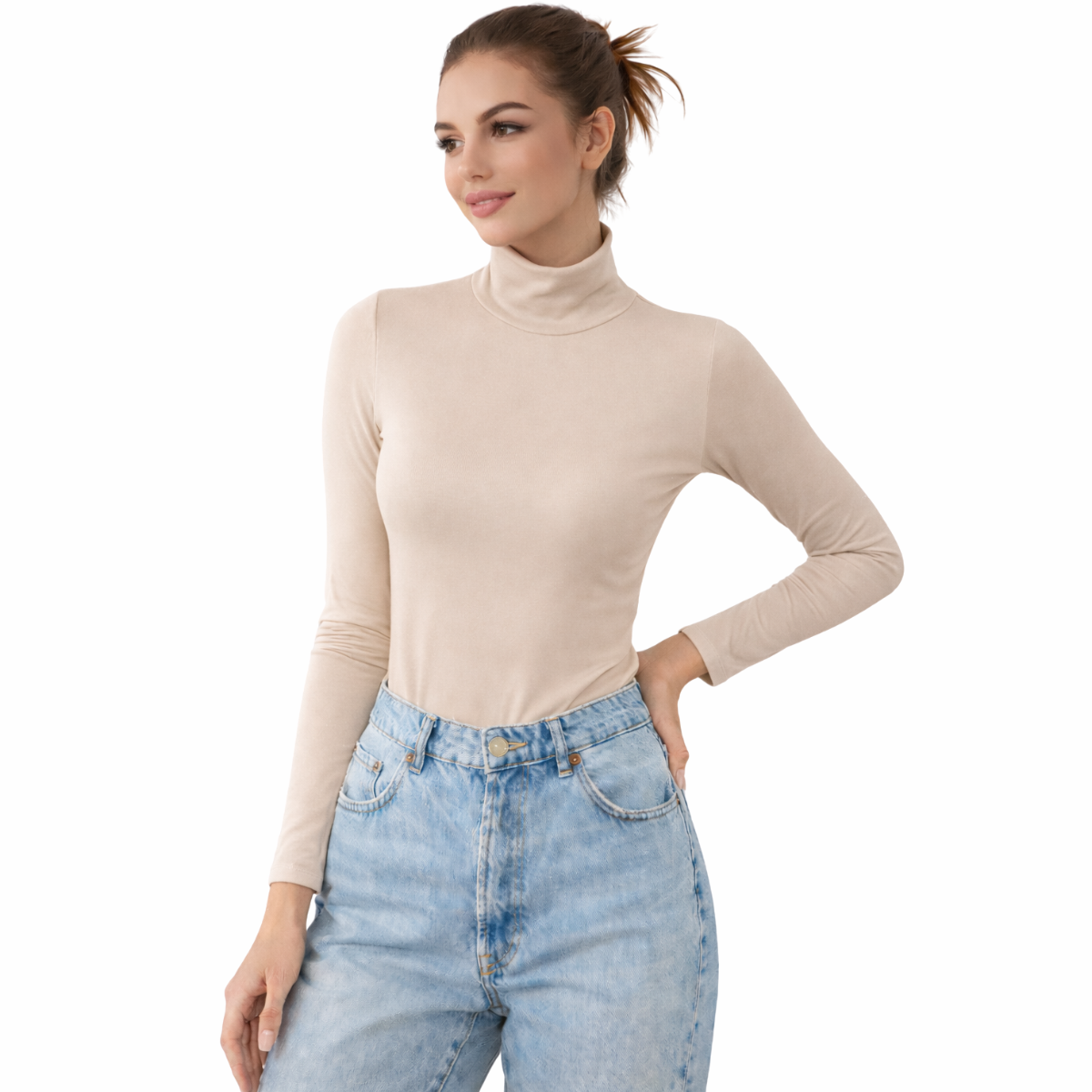 Camisa Gola Alta Feminina Proteção Solar 50+