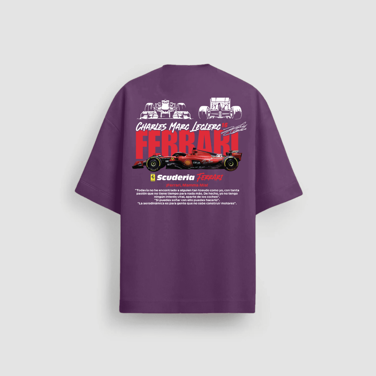 Camiseta Oversized Premium Tecido 20.1 Formula 1 - 08