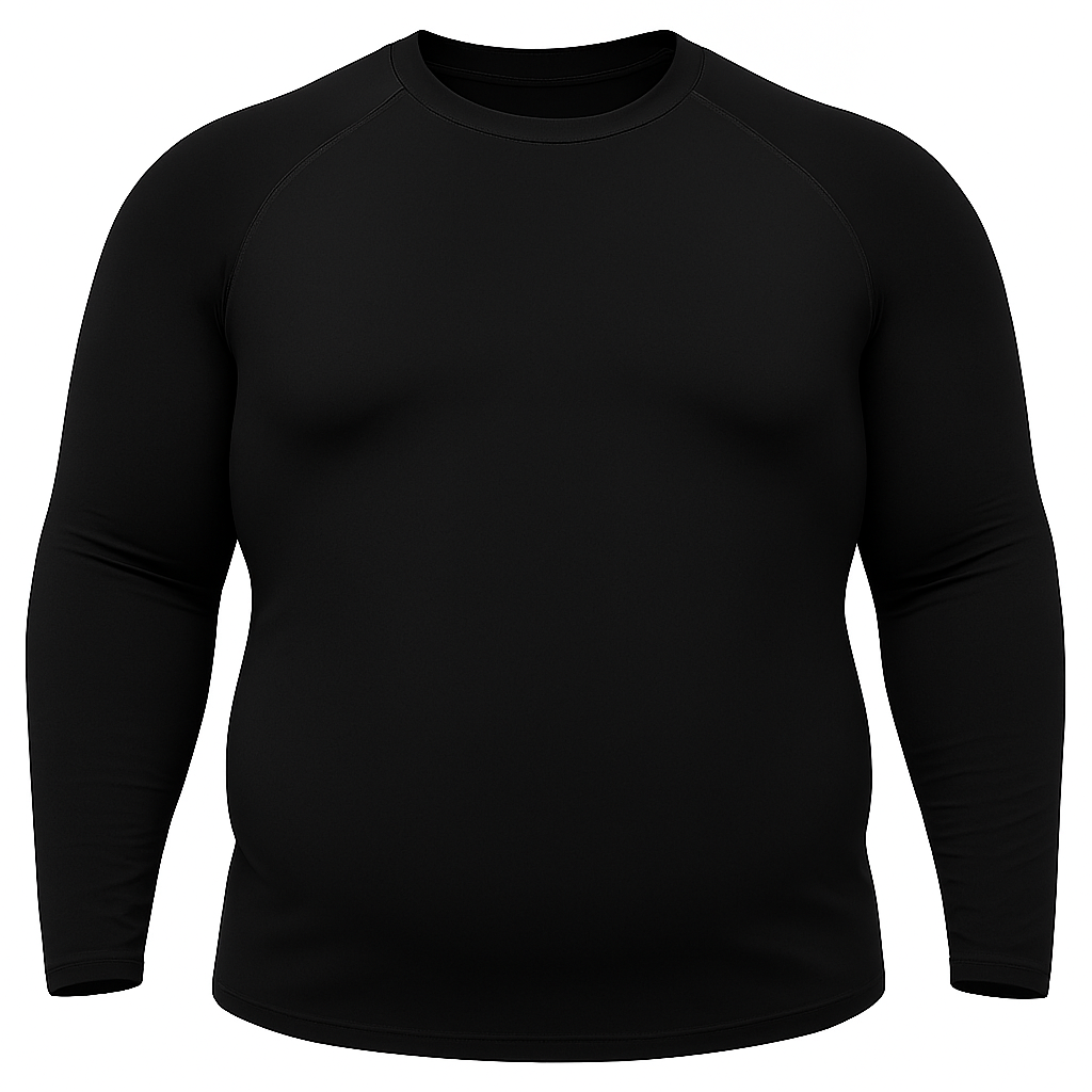 Camisa Plus Size Preto Proteção Solar 50+